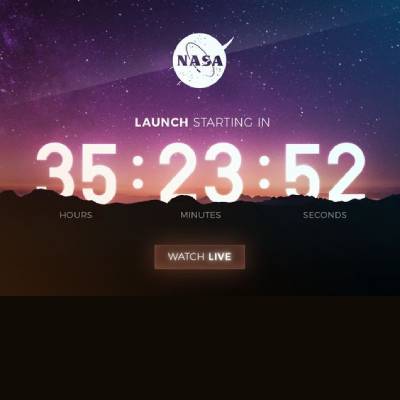 NASA Event Email Countdown Timer